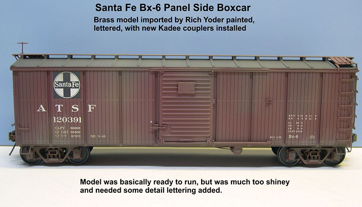yoder atsf bx-6 panel boxcar 1